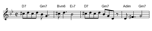 Stirred not Shaken - staff notation