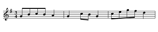 Stoi jawor zielony - staff notation