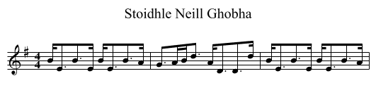Stoidhle Neill Ghobha - staff notation