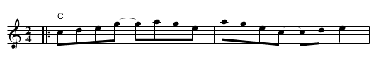 Stone's Rag - staff notation
