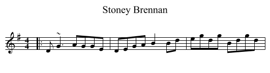 Stoney Brennan - staff notation