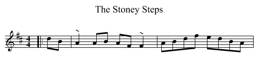 Stoney Steps, The  - staff notation