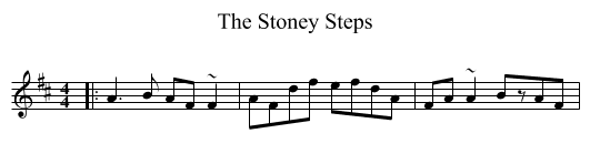 Stoney Steps, The  - staff notation