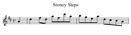 Stoney Steps - staff notation