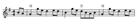 Stony Point - staff notation