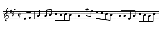 Stony River Reel - staff notation