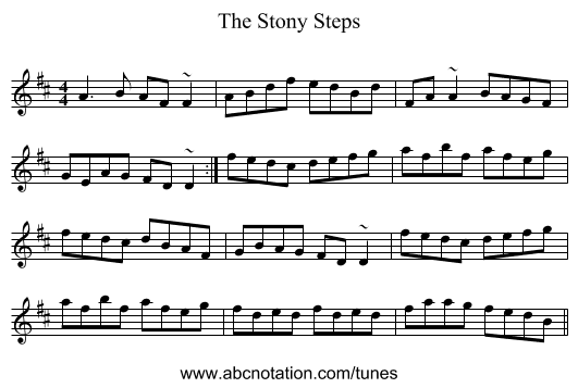 Stony Steps, The - staff notation