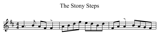 Stony Steps, The - staff notation