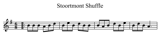Stoortmont Shuffle - staff notation
