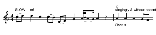Storm along - staff notation