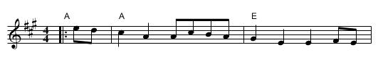 Storrers hornpipe 1    [A] - staff notation