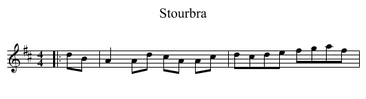 Stourbra - staff notation