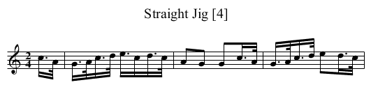 Straight Jig [4] - staff notation