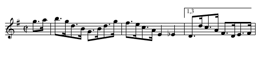 STRAND HORNPIPE - staff notation