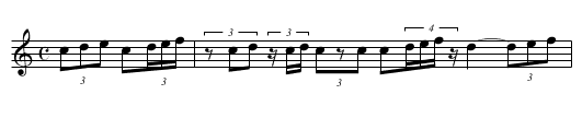 Strange tuplet cases - staff notation