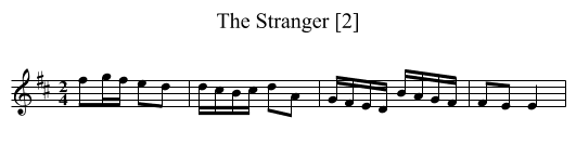 Stranger [2], The - staff notation