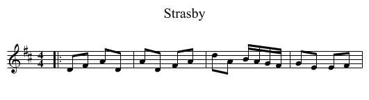 Strasby - staff notation