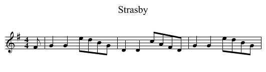 Strasby - staff notation
