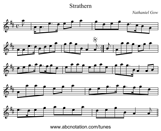 Strathern - staff notation