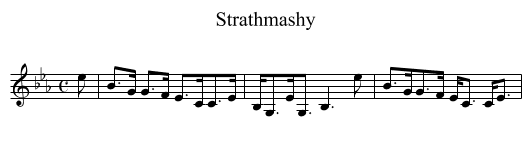Strathmashy - staff notation