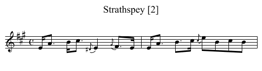 Strathspey [2] - staff notation