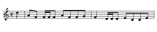 Strathspey Reel - staff notation