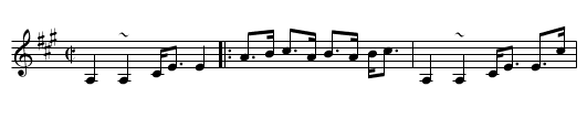 Strathspey - staff notation