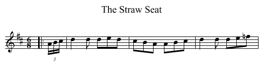 Straw Seat, The  - staff notation
