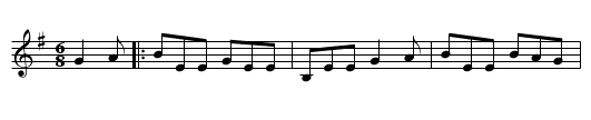 Strayaway Child - staff notation