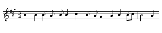 Streets of Derry - staff notation