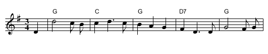 Streets of Laredo - staff notation