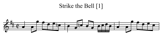 Strike the Bell [1] - staff notation