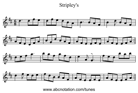 Stripley's - staff notation