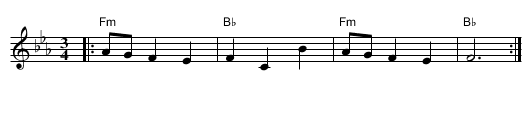 Strömsunds Valsen - staff notation