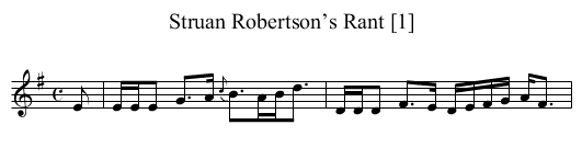 Struan Robertson’s Rant [1] - staff notation