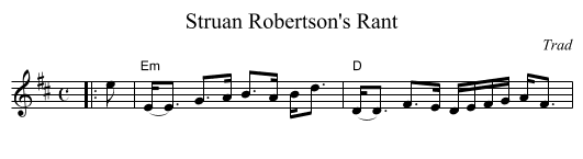 Struan Robertson's Rant - staff notation
