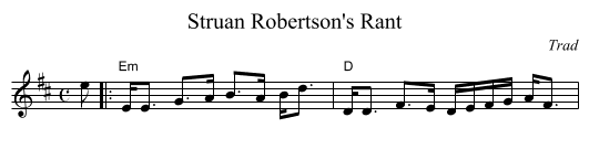 Struan Robertson's Rant - staff notation