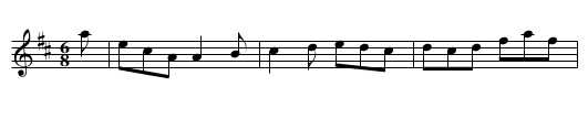 Strube's 6/8 - staff notation