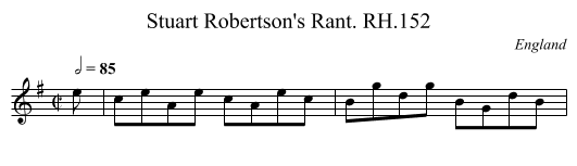 Stuart Robertson's Rant. RH.152 - staff notation