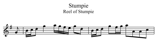 Stumpie - staff notation