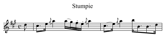 Stumpie - staff notation