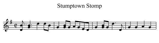Stumptown Stomp - staff notation