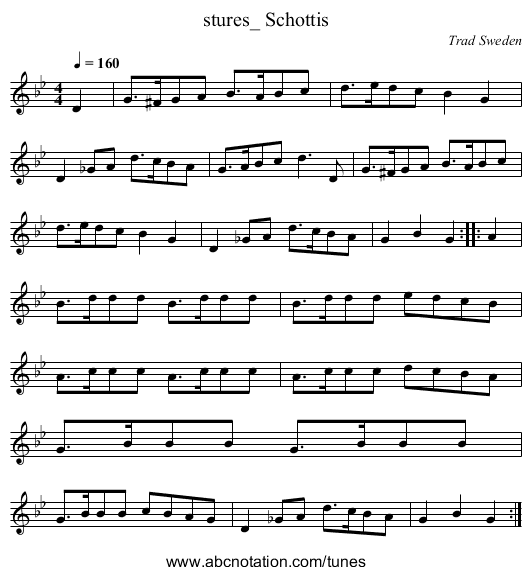 stures_ Schottis - staff notation