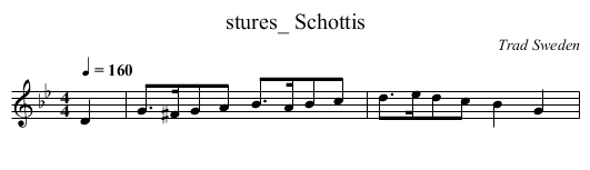 stures_ Schottis - staff notation
