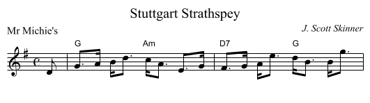 Stuttgart Strathspey - staff notation