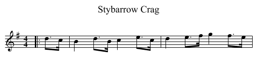 Stybarrow Crag - staff notation