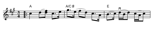 Styggvukkuleken (pols) - staff notation