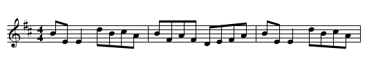 Style of Ballylanders - staff notation