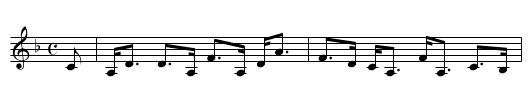 Style of the last Century, The - staff notation