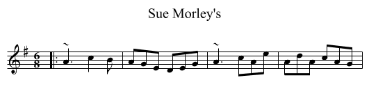 Sue Morley's - staff notation